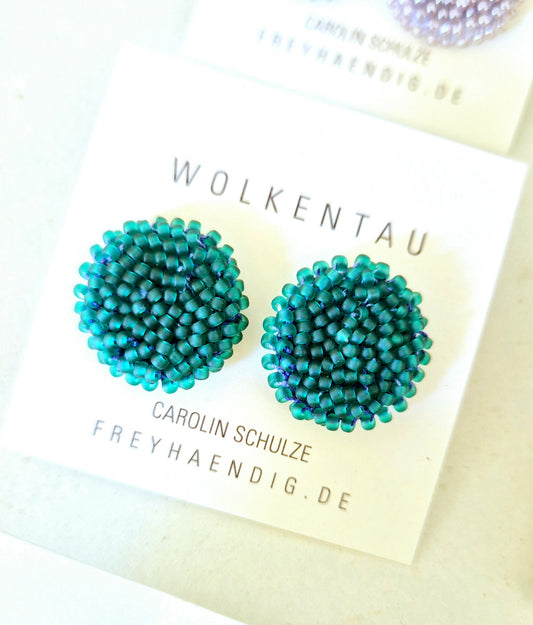 Ohr-Stecker LINNSI - Linse 26mm | Perlen 2mm