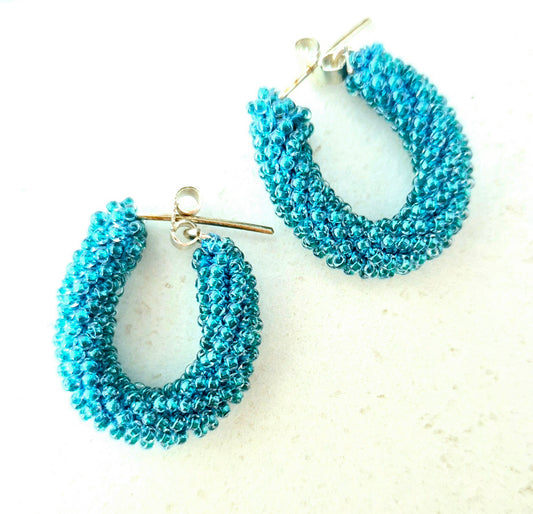 Creolen TUBE - Perlen 1mm