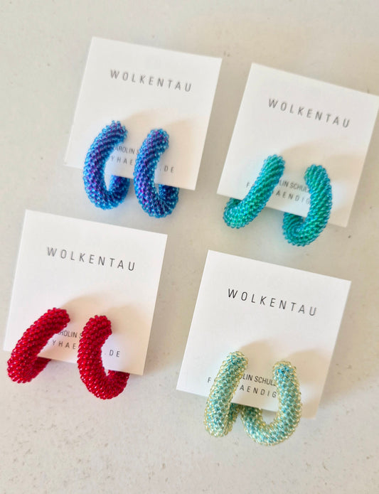 Creolen TUBE - Perlen 2mm