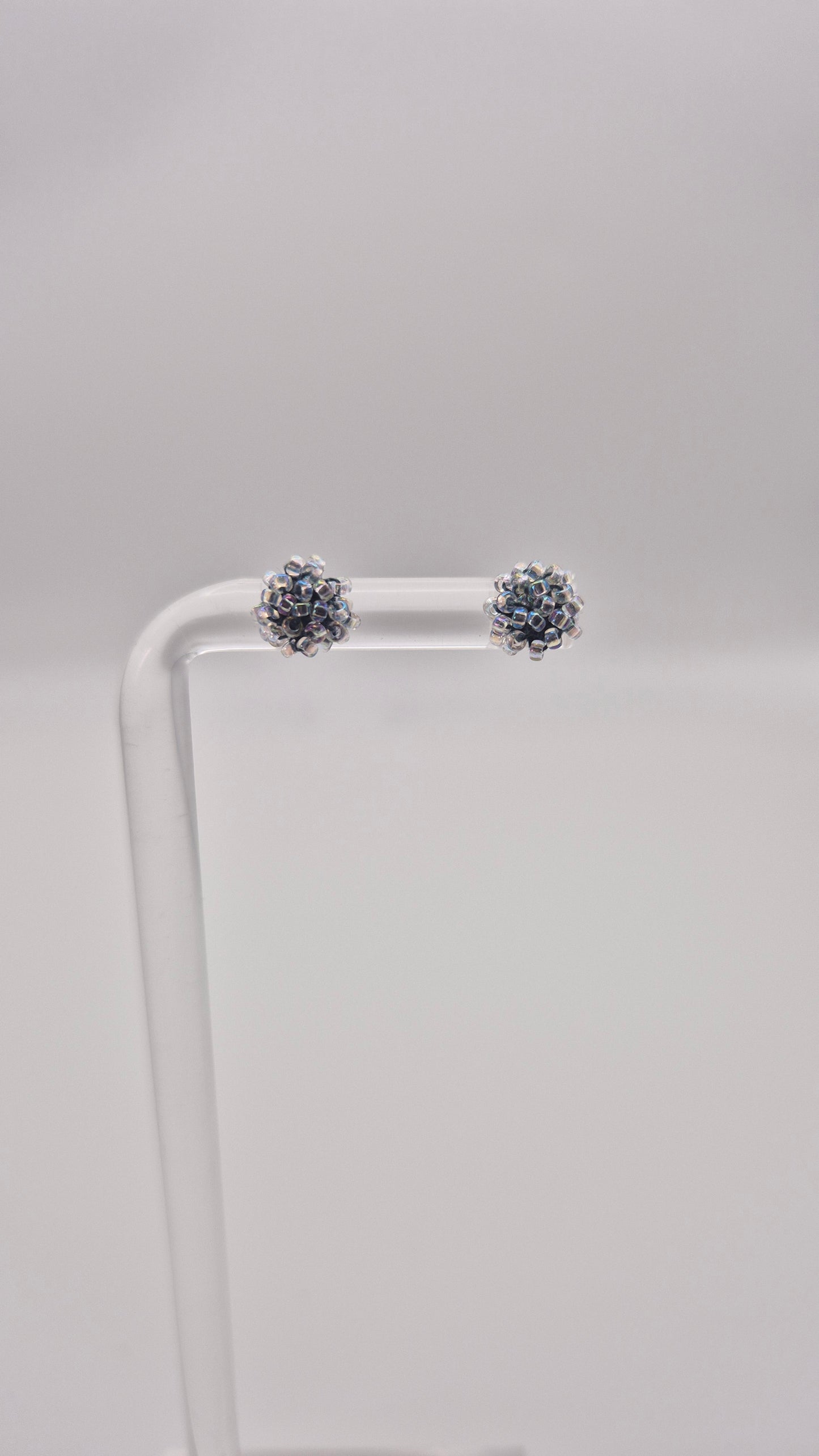 Ohr-Stecker LINNSI - Linse 6mm | Perlen 1mm