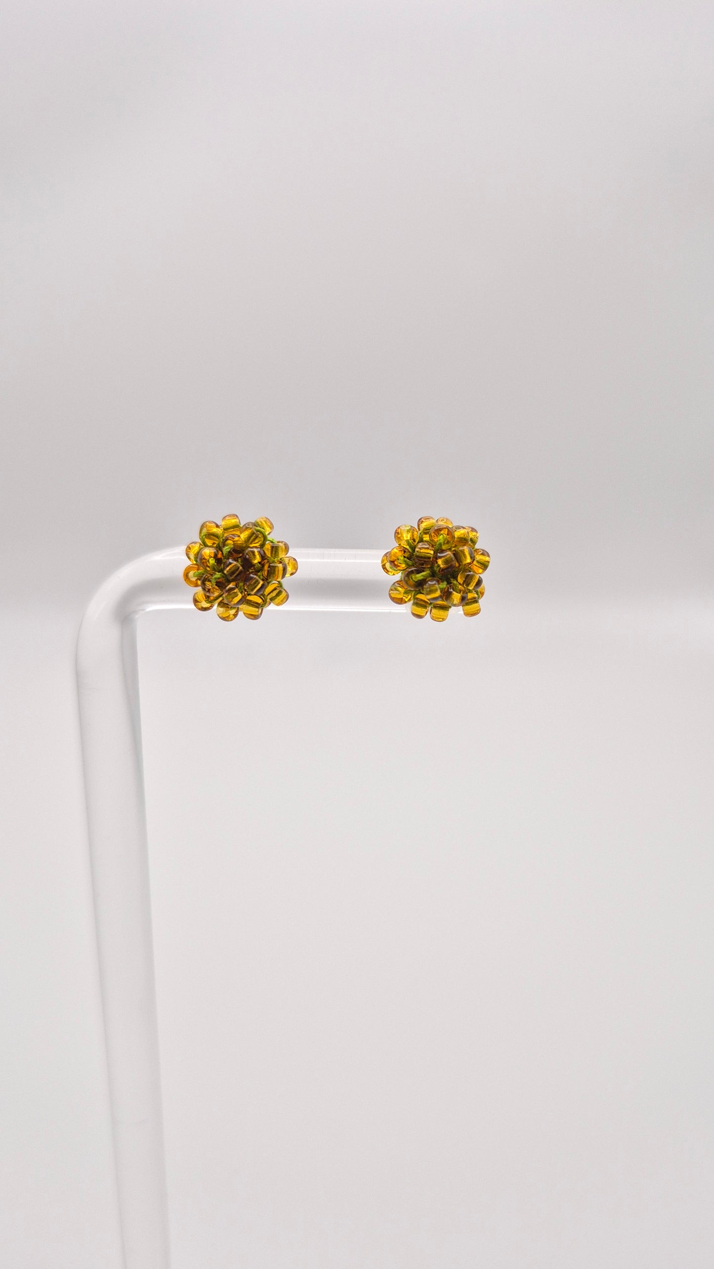 Ohr-Stecker LINNSI - Linse 8mm | Perlen 2mm