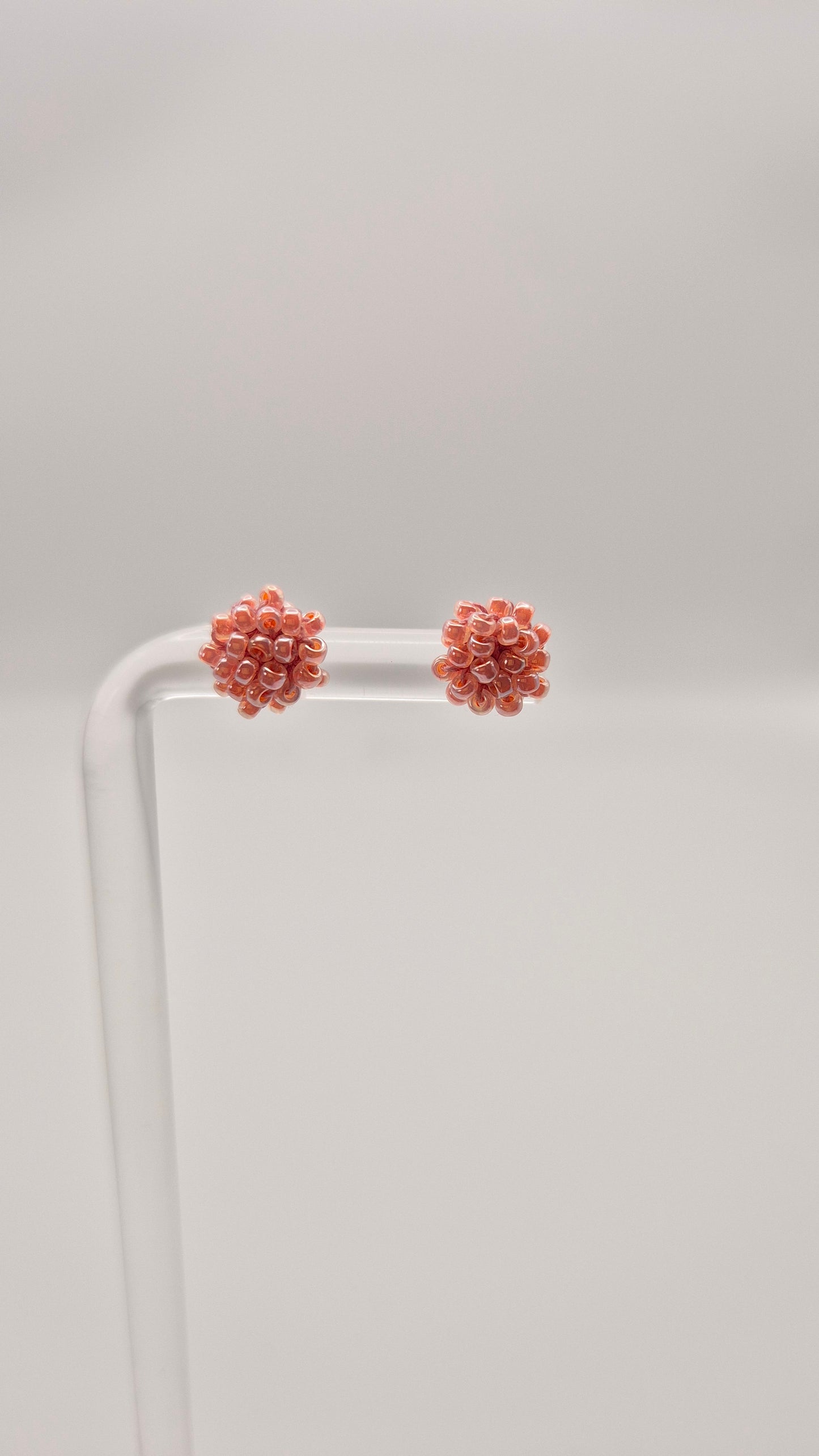 Ohr-Stecker LINNSI - Linse 8mm | Perlen 2mm