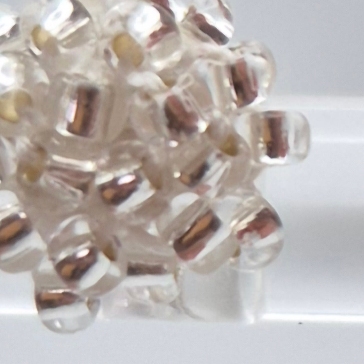 Ohr-Stecker Hänger STICK - Stäbchen 25mm | Silber | Perlen 1mm