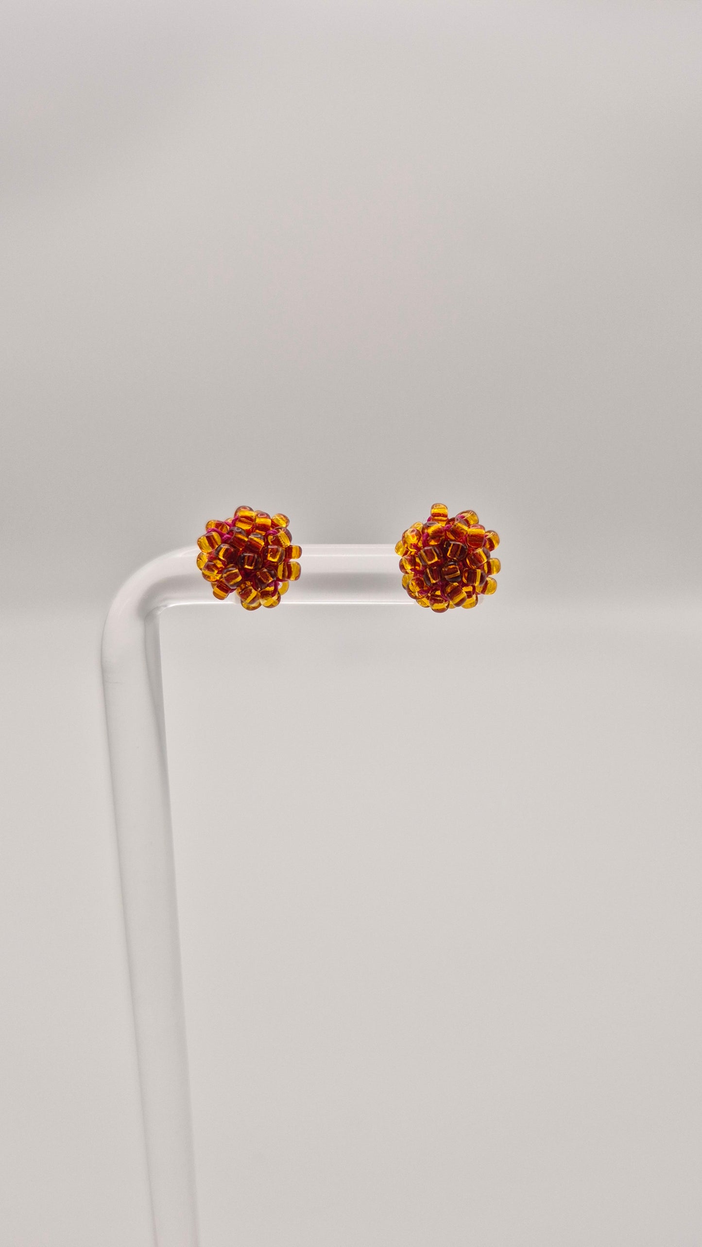 Ohr-Stecker LINNSI - Linse 8mm | Perlen 2mm
