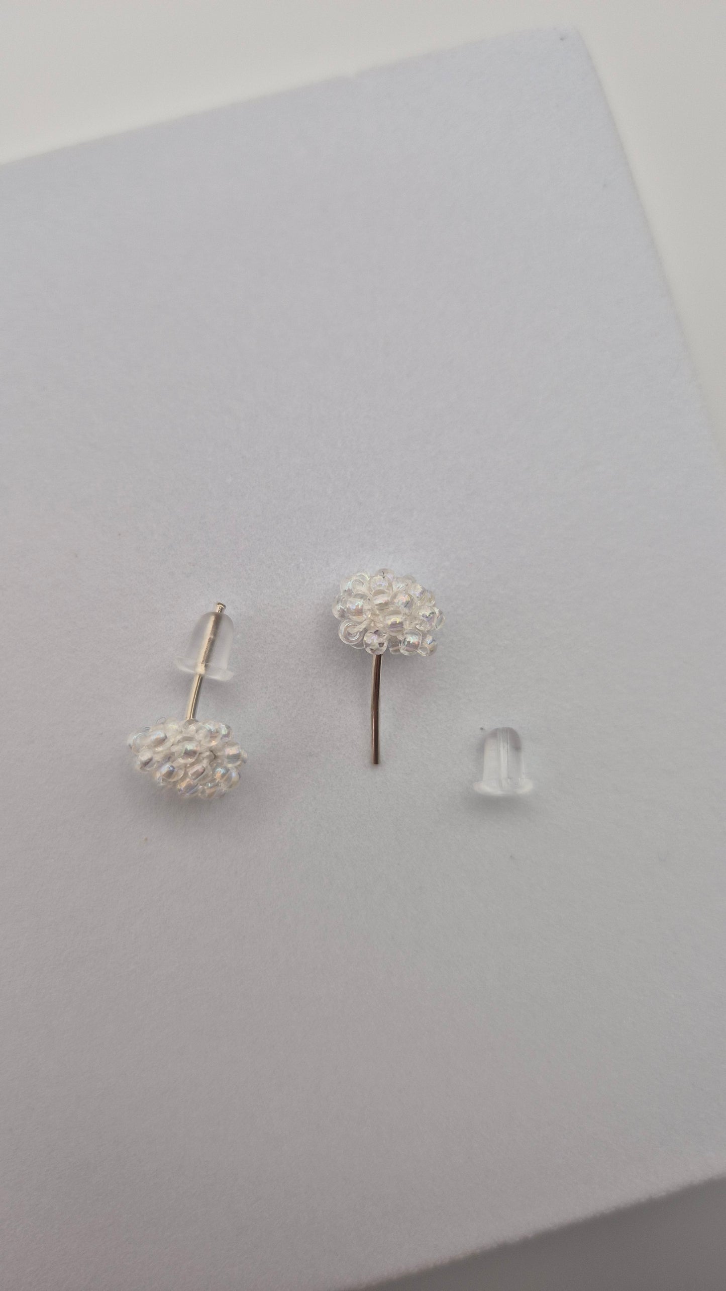 Ohr-Stecker LINNSI - Linse 8mm | Perlen 2mm