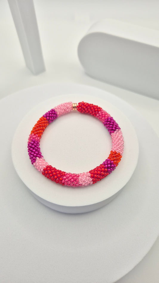 Armband TUBE - Breite 8mm | Perlen 2mm