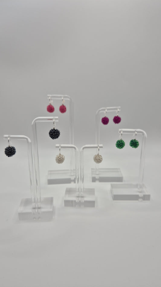 Hänger KUULA - Kugel 12mm | Silber o. Edelstahl | Perlen 2mm