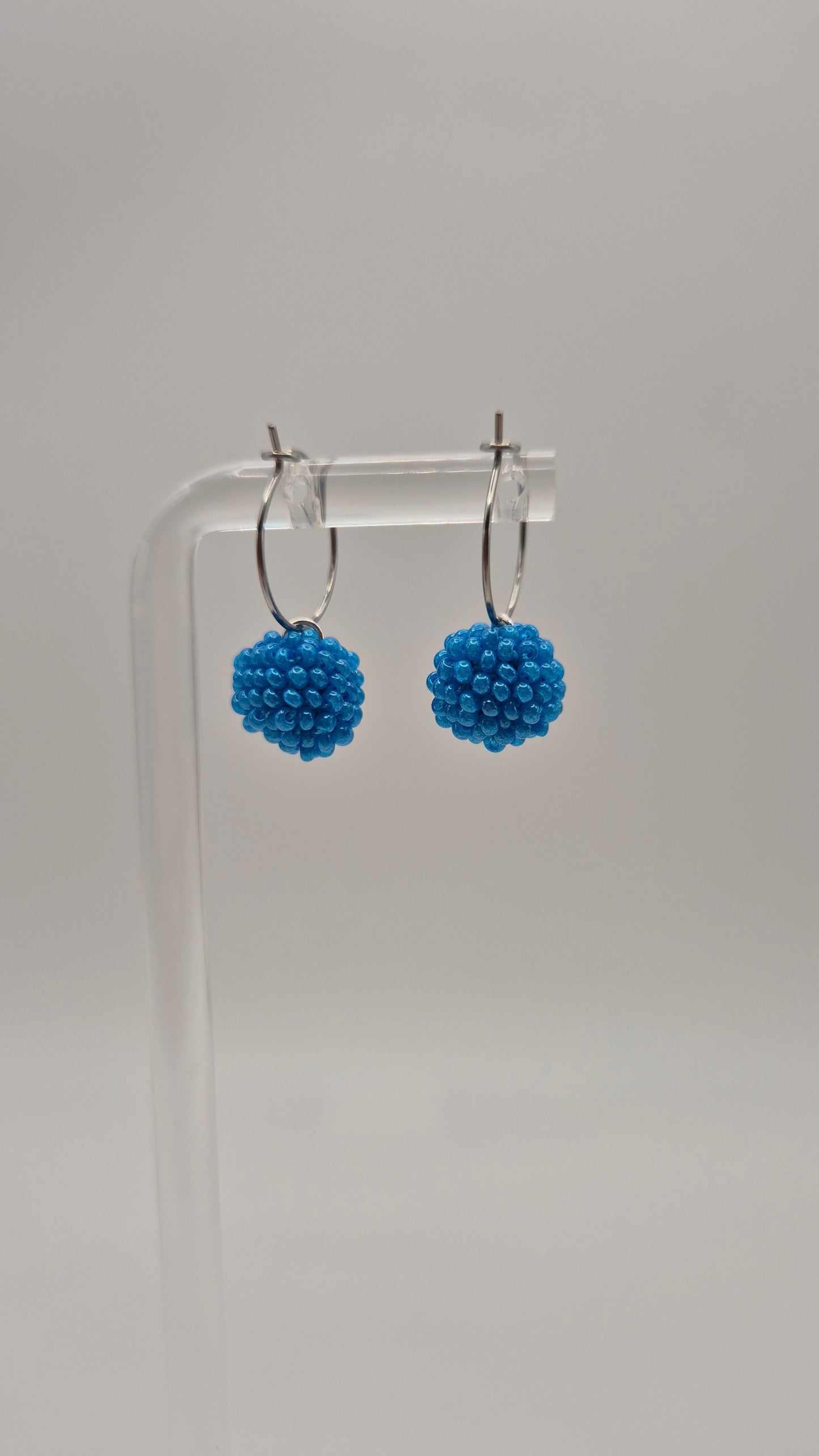 Creolen KUULA - Kugel 12mm | Edelstahl | Perlen 2mm