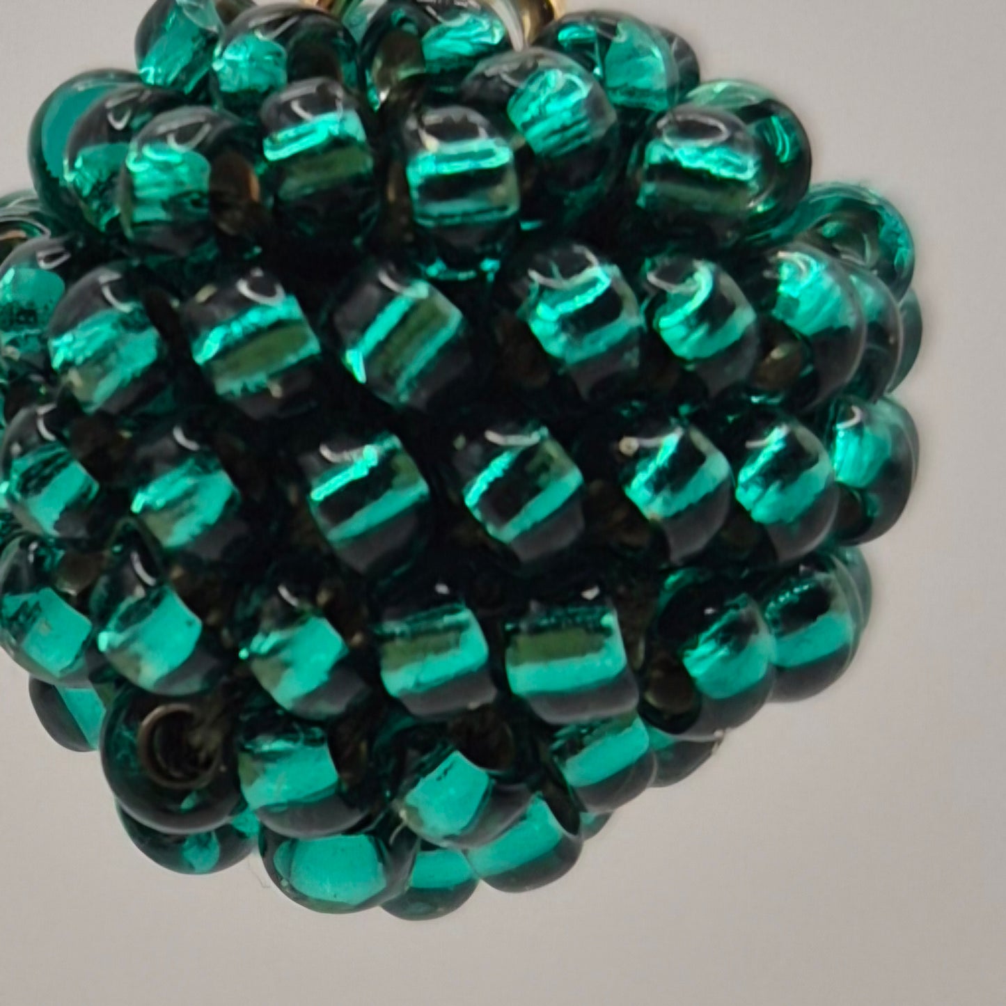 Ohr-Stecker Hänger 2-Teiler | Stecker 10mm | Linse 19mm | Perlen 2mm