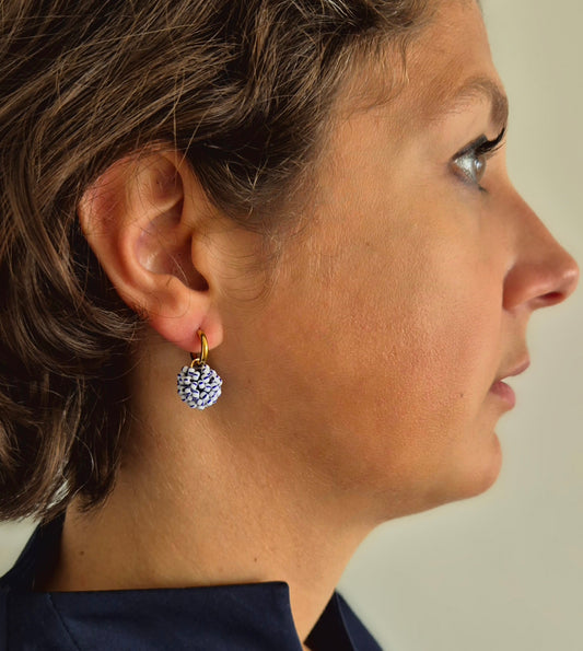 Creolen KUULA hinged - Kugel 15mm | Perlen 3 mm