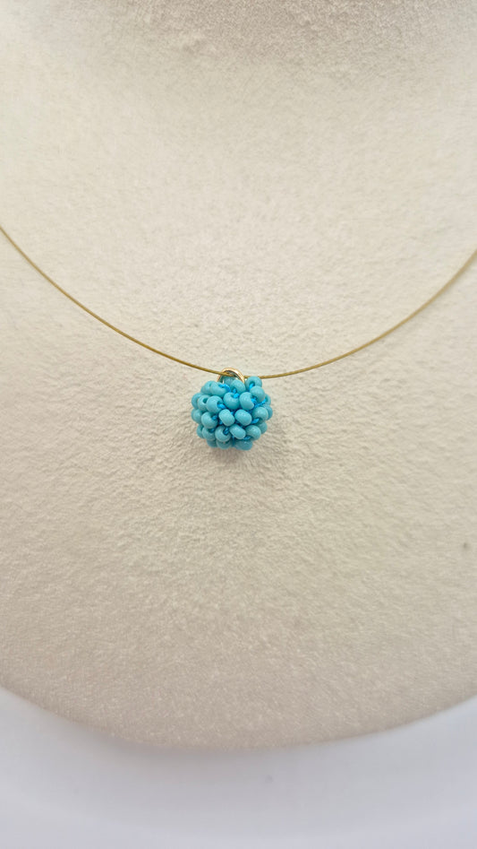 Kette KUULA- Kugel 9mm | vergoldet | Perlen 2mm