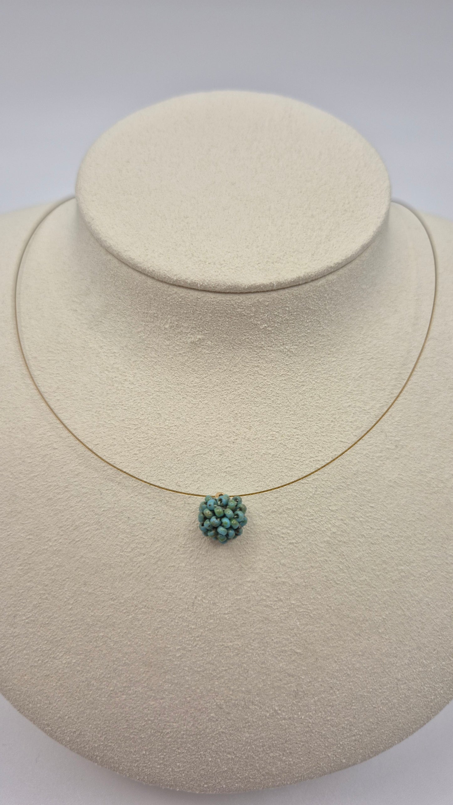 Kette KUULA- Kugel 9mm | vergoldet | Perlen 2mm