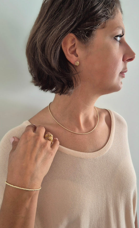 Ring LINNSI 2 - Linse 7 mm | Perlen 1mm