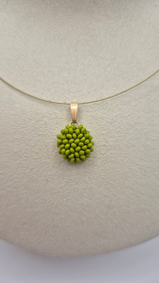 Kettenanhänger LINNSI - Linse 15 mm | Perlen 2mm