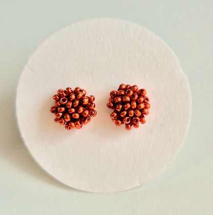 Ohr-Stecker LINNSI - Linse 8mm | Perlen 1mm