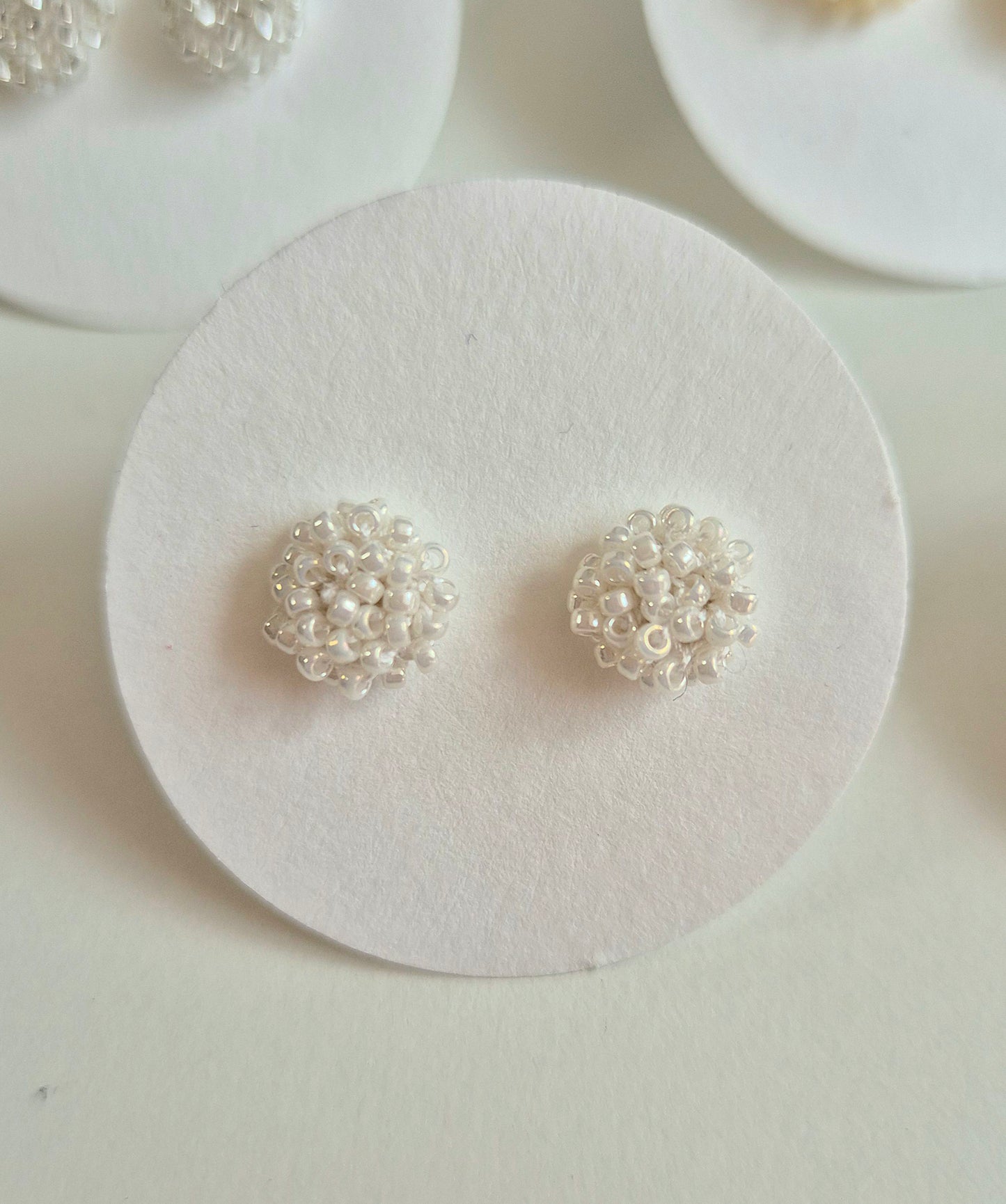 Ohr-Stecker LINNSI - Linse 8mm | Perlen 1mm