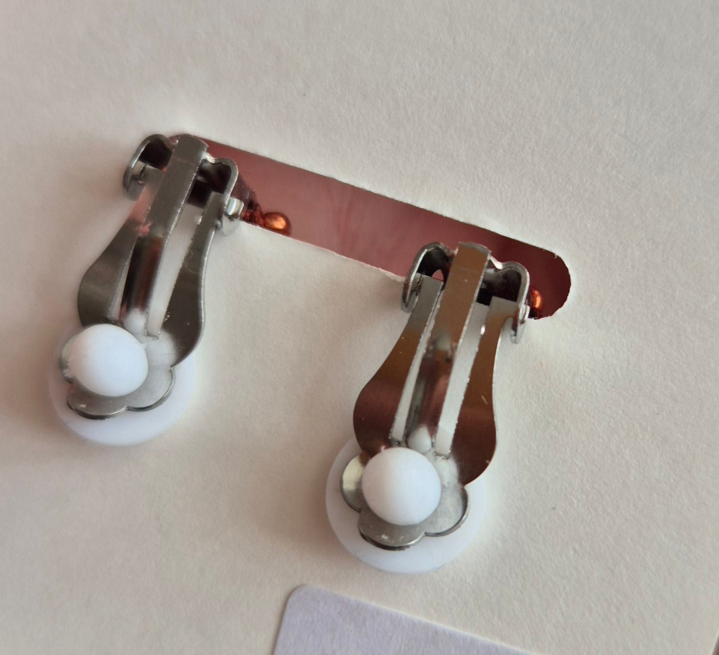 Ohrclips LINNSI - Linse 20 mm | Perlen 2mm