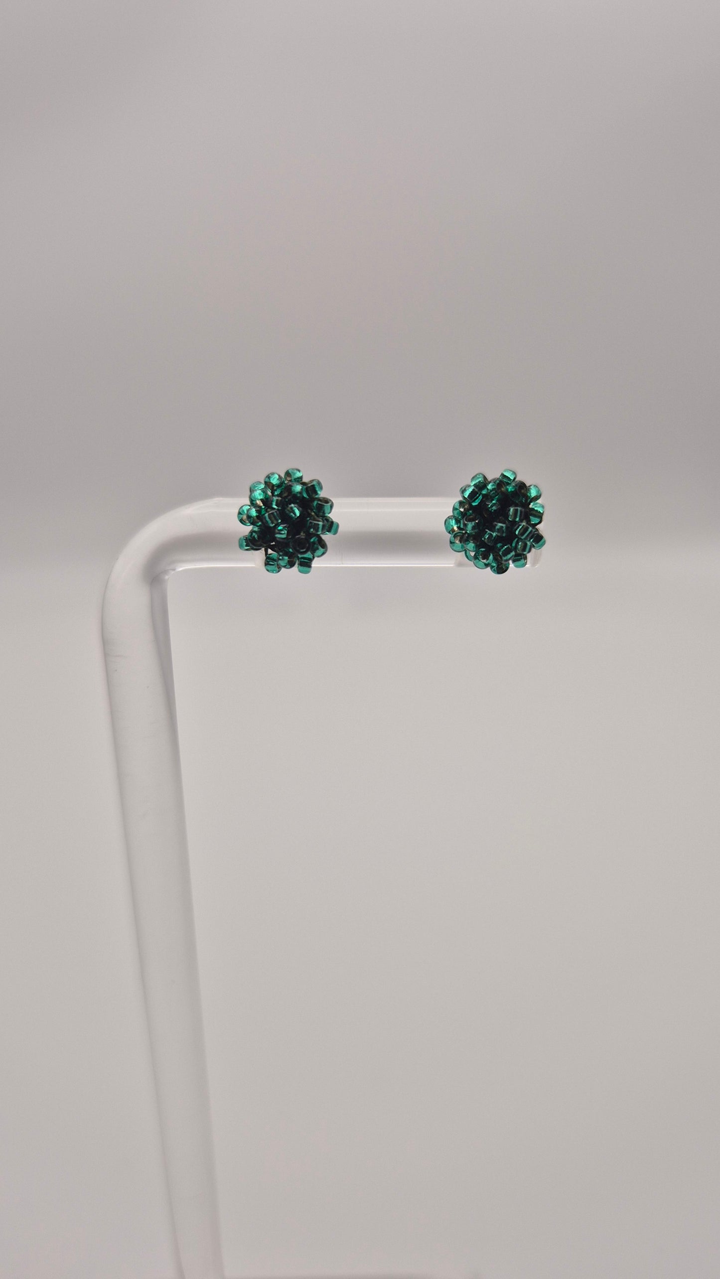 Ohr-Stecker LINNSI - Linse 6mm | Perlen 1mm