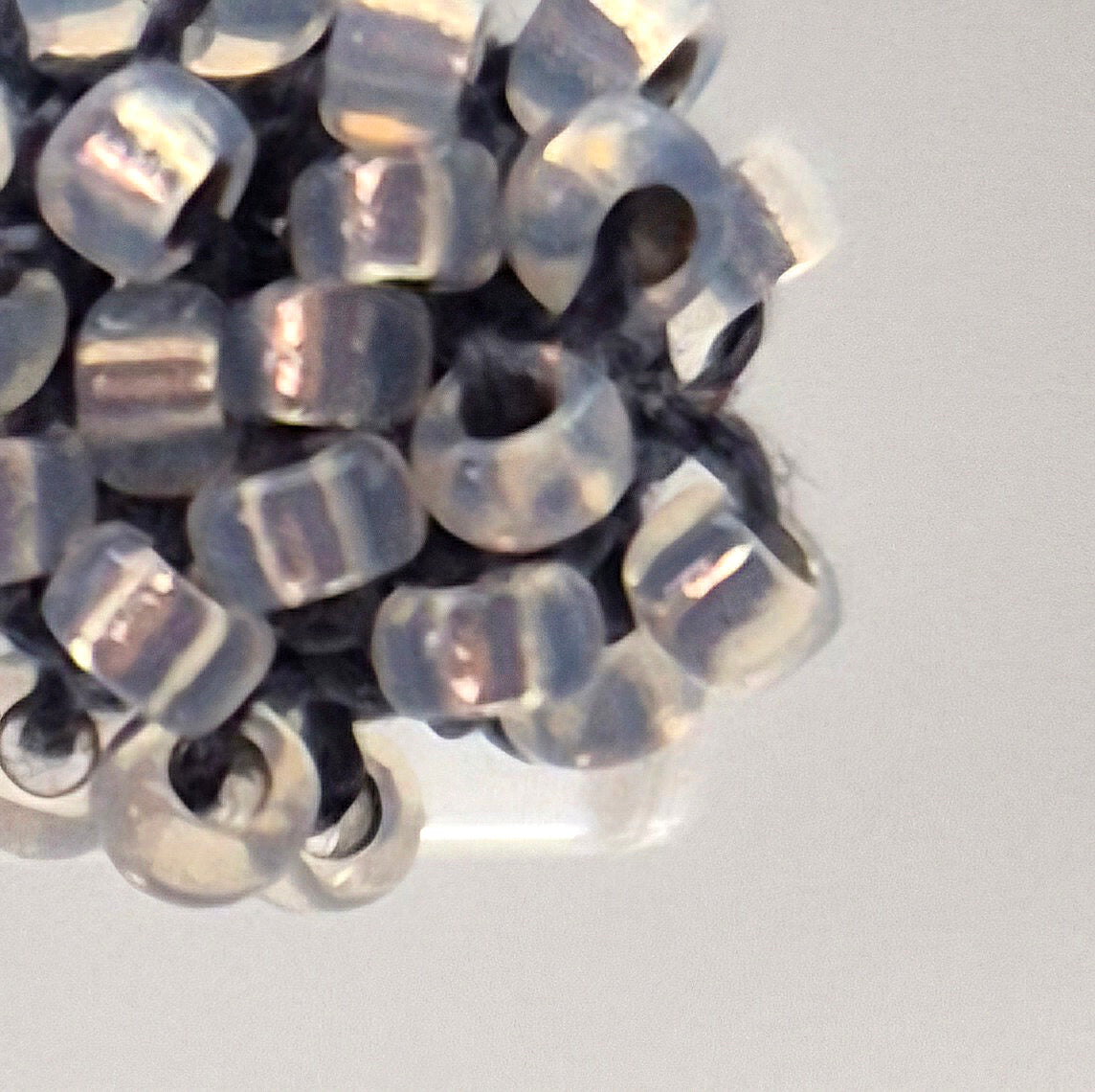 Creolen TUBE - Perlen 1mm