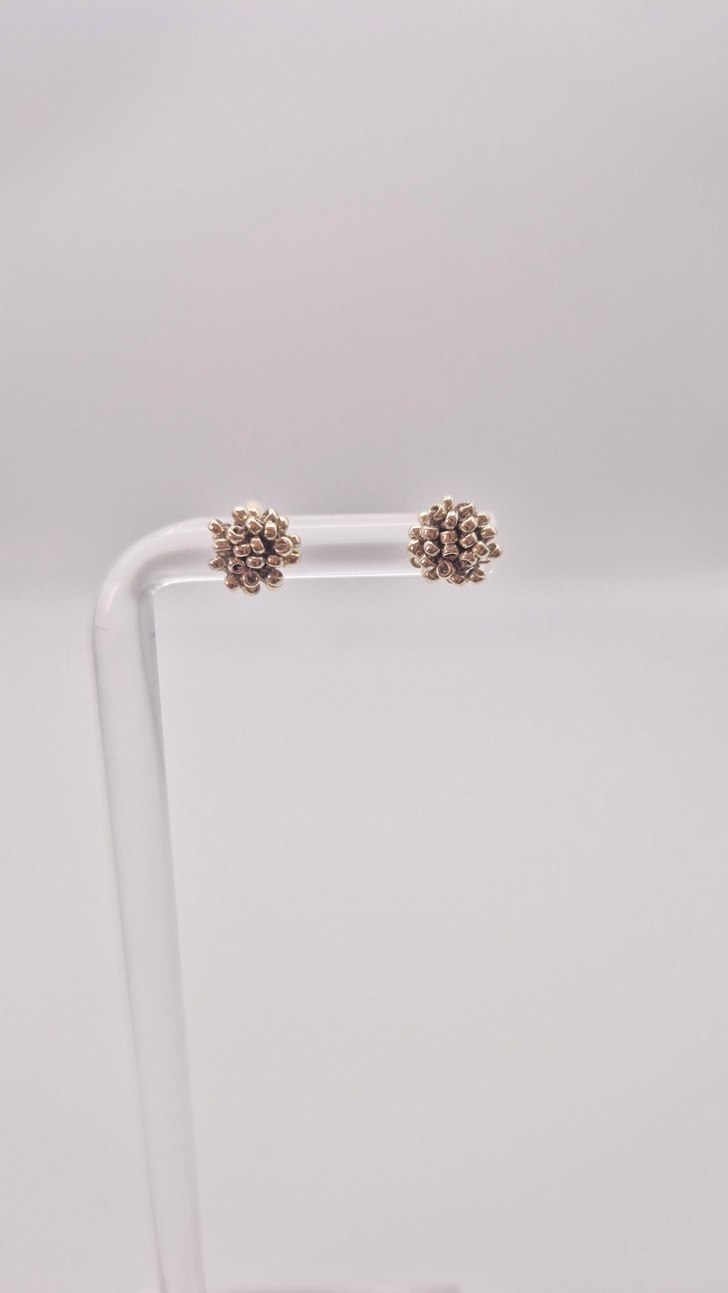 Ohr-Stecker LINNSI - Linse 6mm | Perlen 1mm