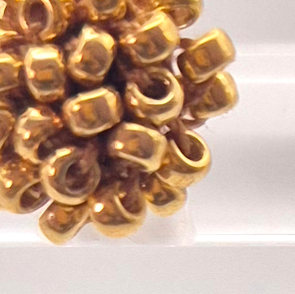 Creolen TUBE - Perlen 1mm