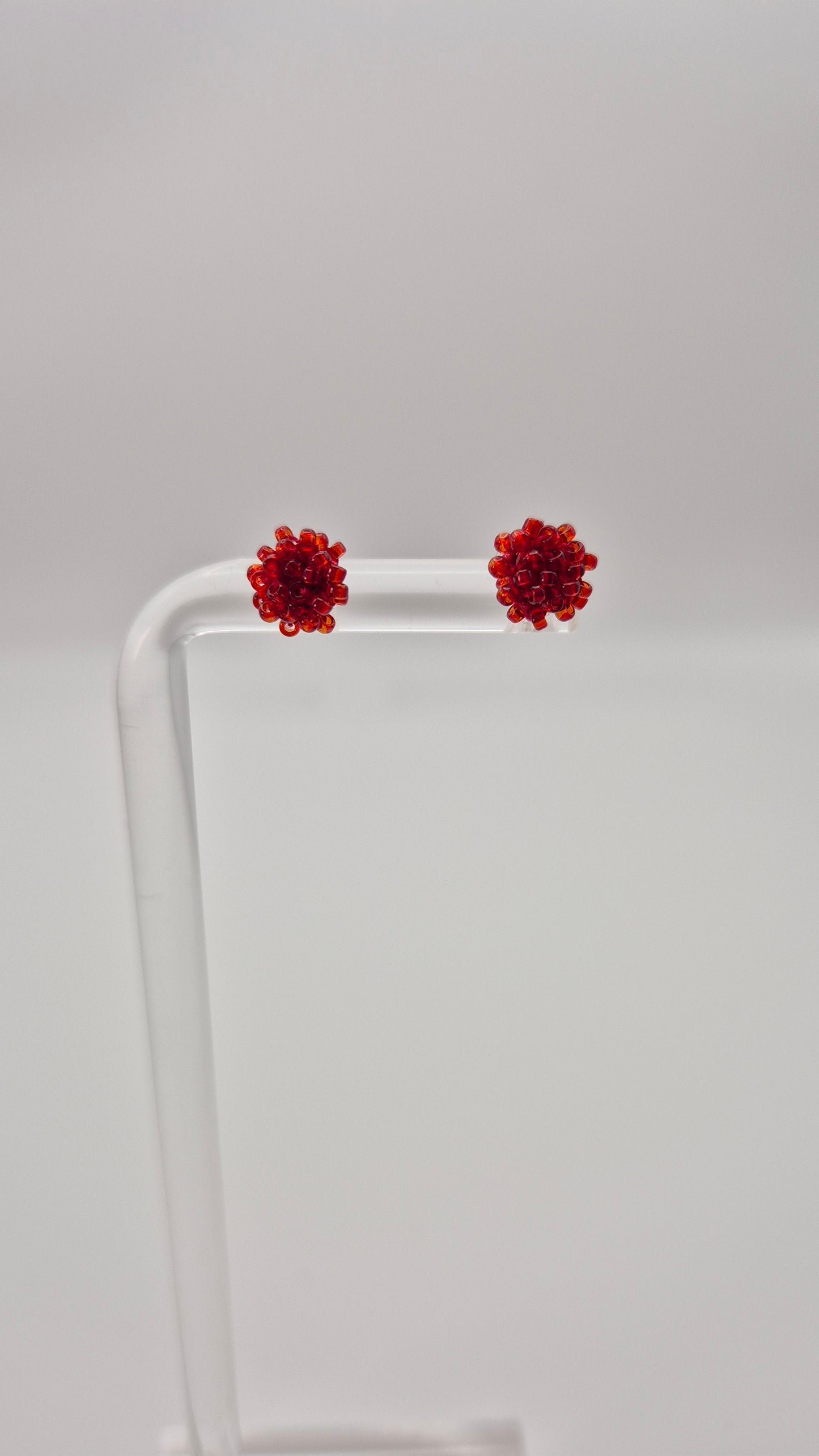 Ohr-Stecker LINNSI - Linse 6mm | Perlen 1mm