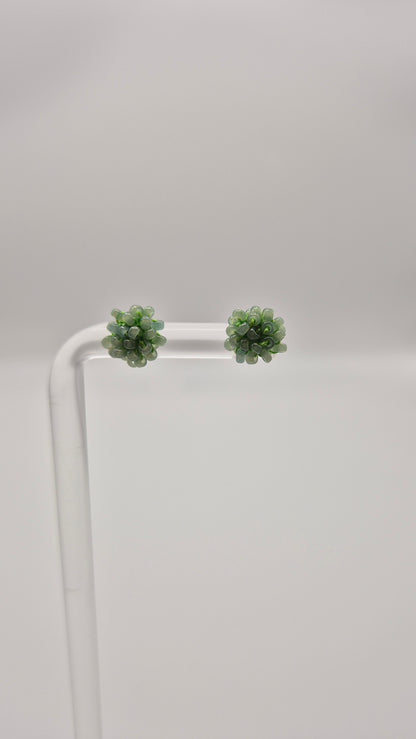 Ohr-Stecker LINNSI - Linse 8mm | Perlen 2mm