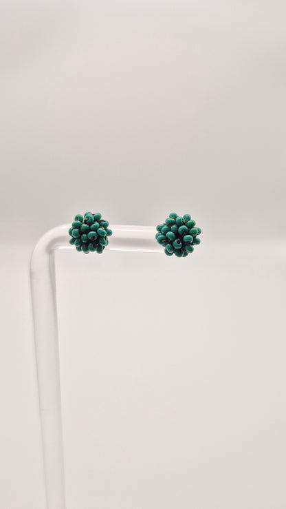Ohr-Stecker LINNSI - Linse 8mm | Perlen 2mm