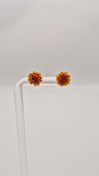 Ohr-Stecker LINNSI - Linse 8mm | Perlen 2mm
