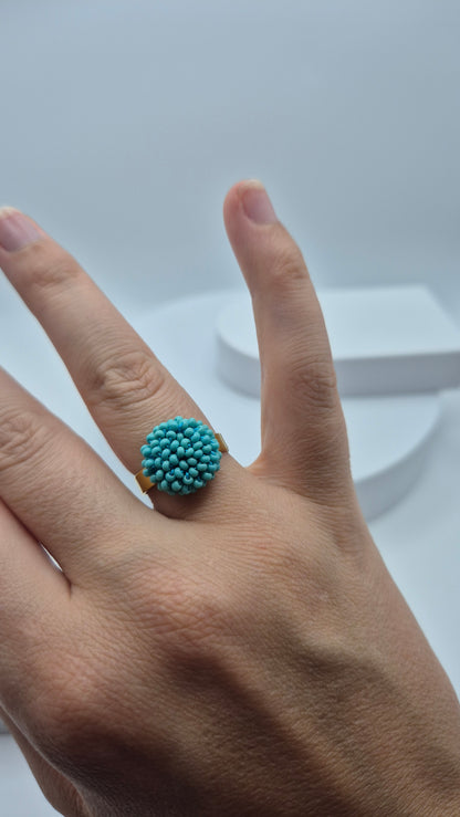 Ring DOT - Linse 12mm - 26mm | Edelstahl | Perlen 2mm
