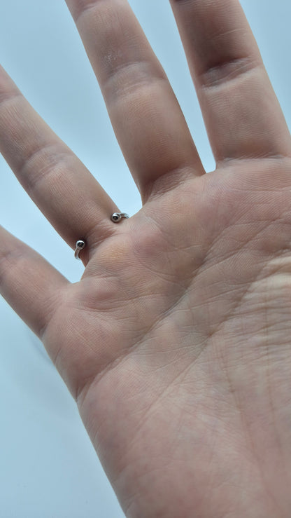 Ring DOT - Linse 8-10mm | Edelstahl | Perlen 1mm