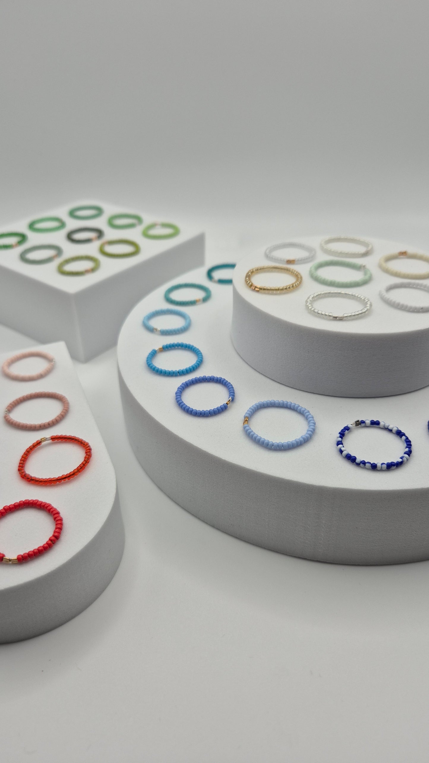 Ring RIVI - Ringgröße 49 - 53 mm Umfang | Perlen 2mm