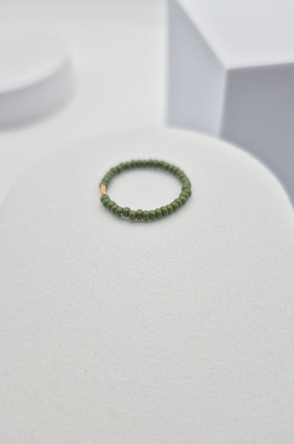 Ring RIVI - Ringgröße 49 - 53 mm Umfang | Perlen 2mm