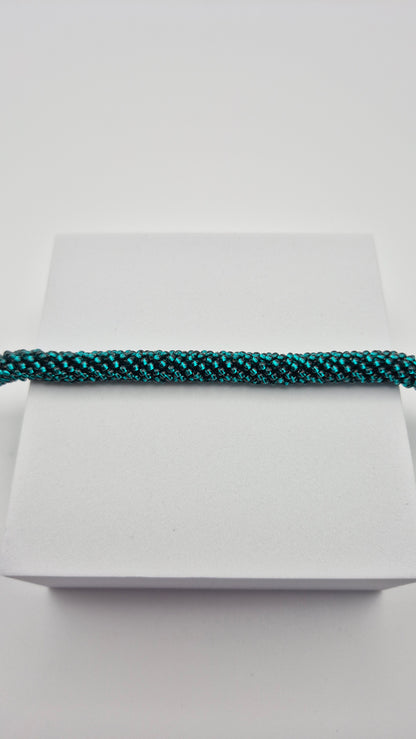 Halskette TUBE - Breite 10mm | Perlen 2,5mm