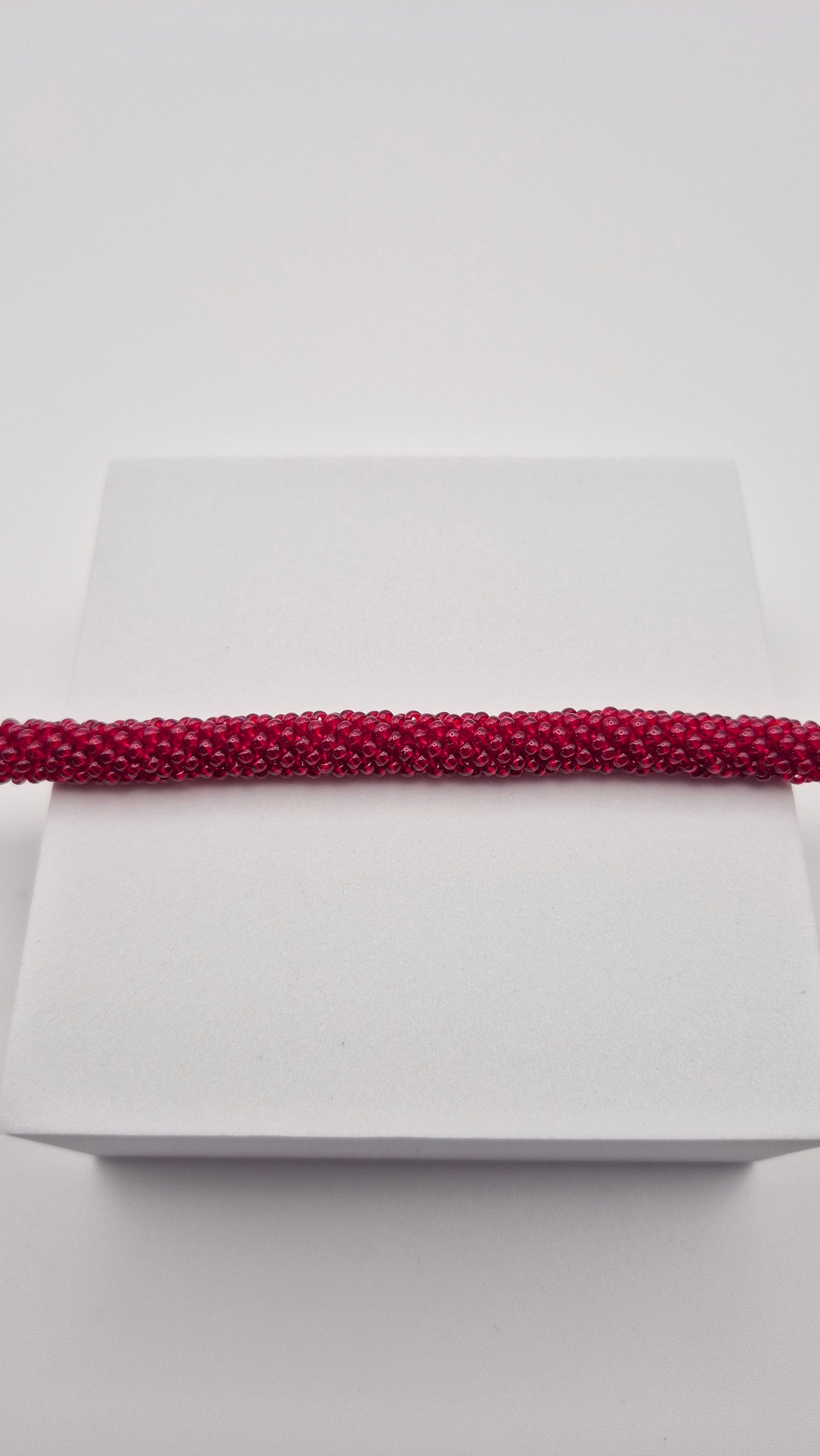 Halskette TUBE - Breite 10mm | Perlen 2,5mm