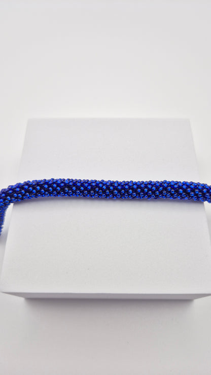 Halskette TUBE - Breite 10mm | Perlen 2,5mm