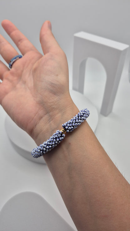 Armband TUBE - Breite 10mm | Perlen 2,5mm
