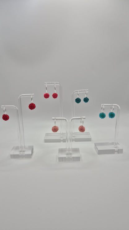 Creolen KUULA - Kugel 12mm | Silber | Perlen 2mm
