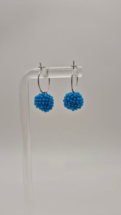 Creolen KUULA - Kugel 12mm | Edelstahl | Perlen 2mm