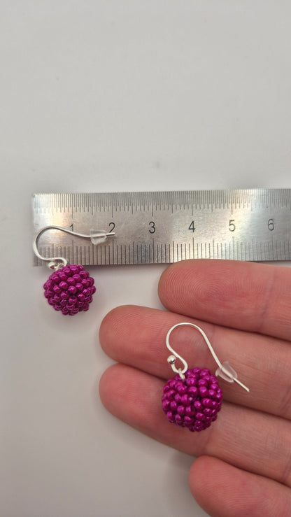 Hänger KUULA - Kugel 12mm | Silber o. Edelstahl | Perlen 2mm
