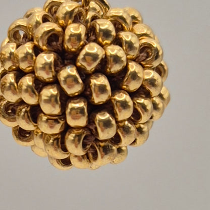 Hänger KUULA - Kugel 12mm | vergoldet | Perlen 2mm