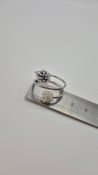 Ring LINNSI 2 - Linse 7 mm | Perlen 1mm