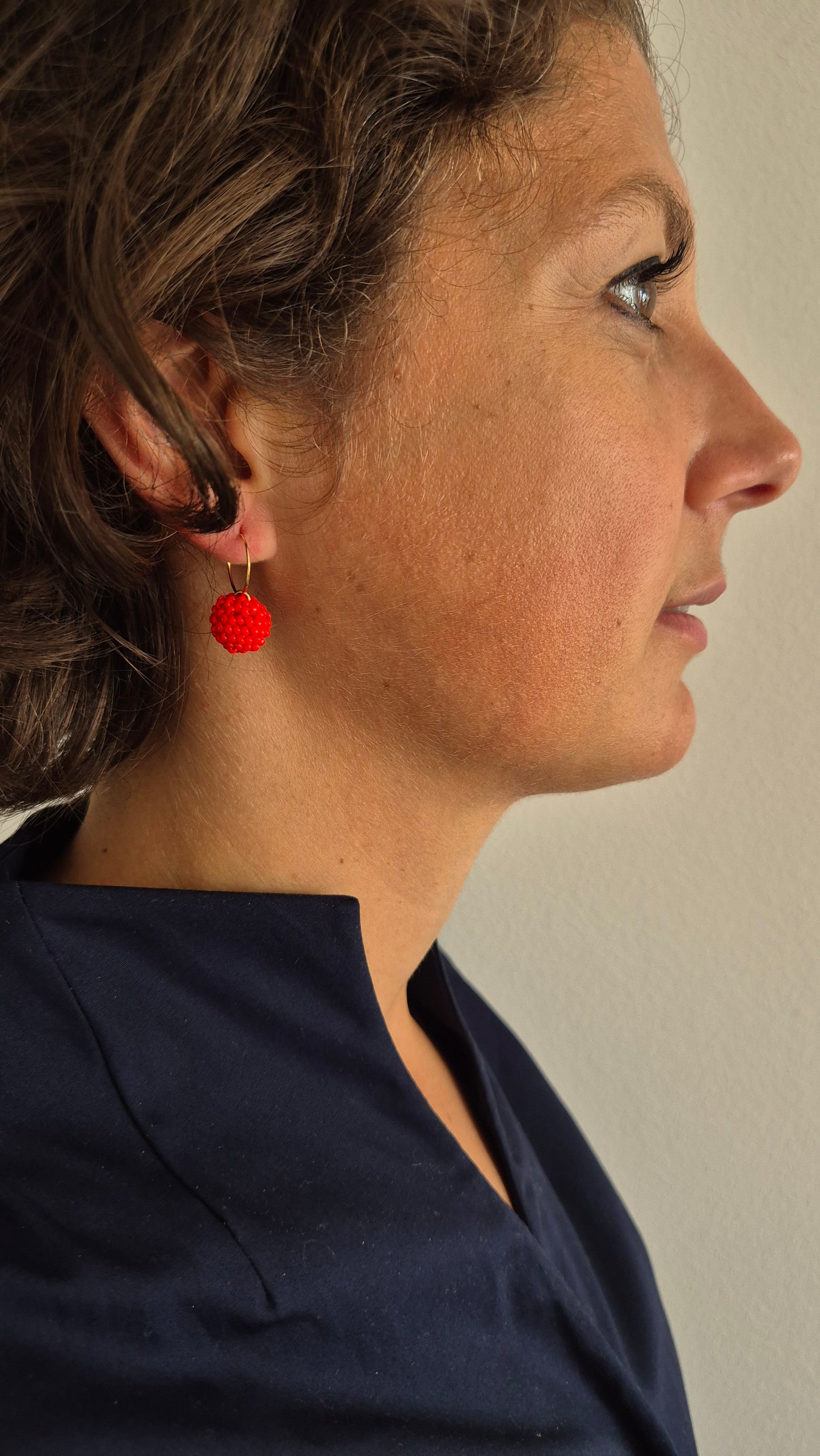 Creolen KUULA - Kugel 12mm | vergoldet | Perlen 2mm