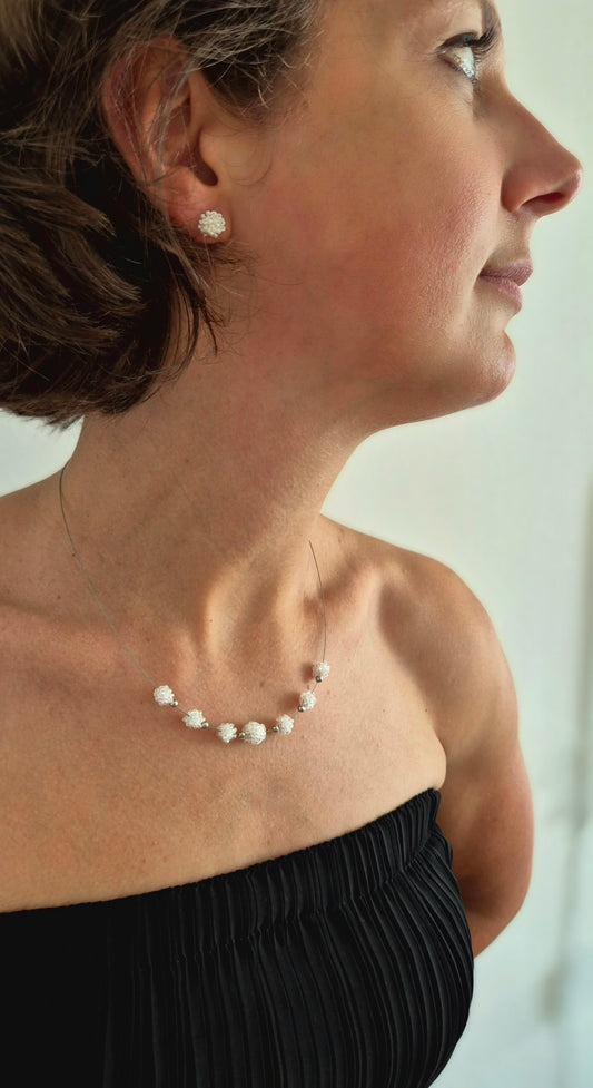 Kette KUULA - Kugeln 7-9 mm | Silber | Perlen 2mm