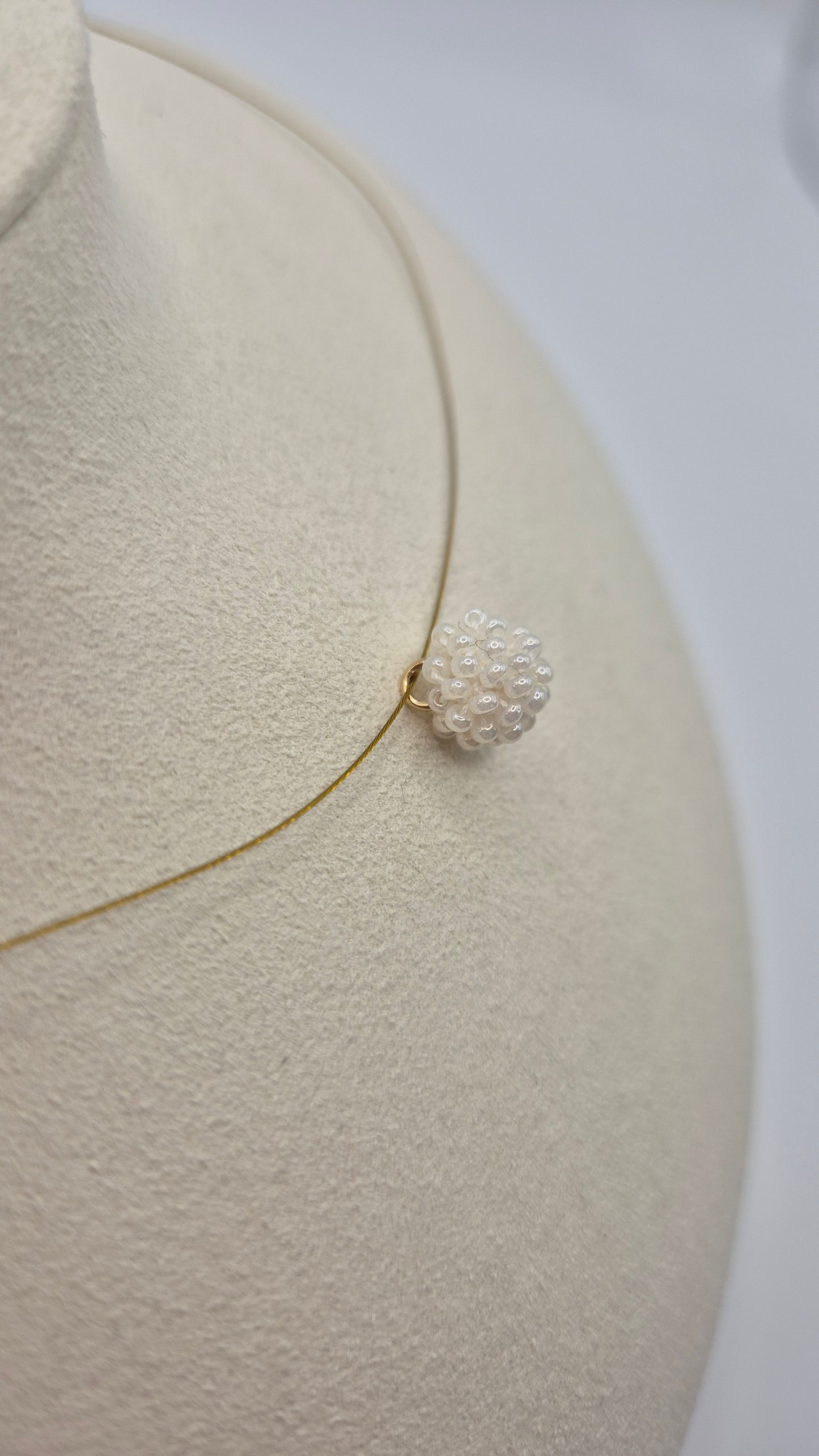 Kette KUULA- Kugel 9mm | vergoldet | Perlen 2mm