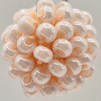 Creolen KUULA hinged  - Kugel 15mm | Perlen 3 mm