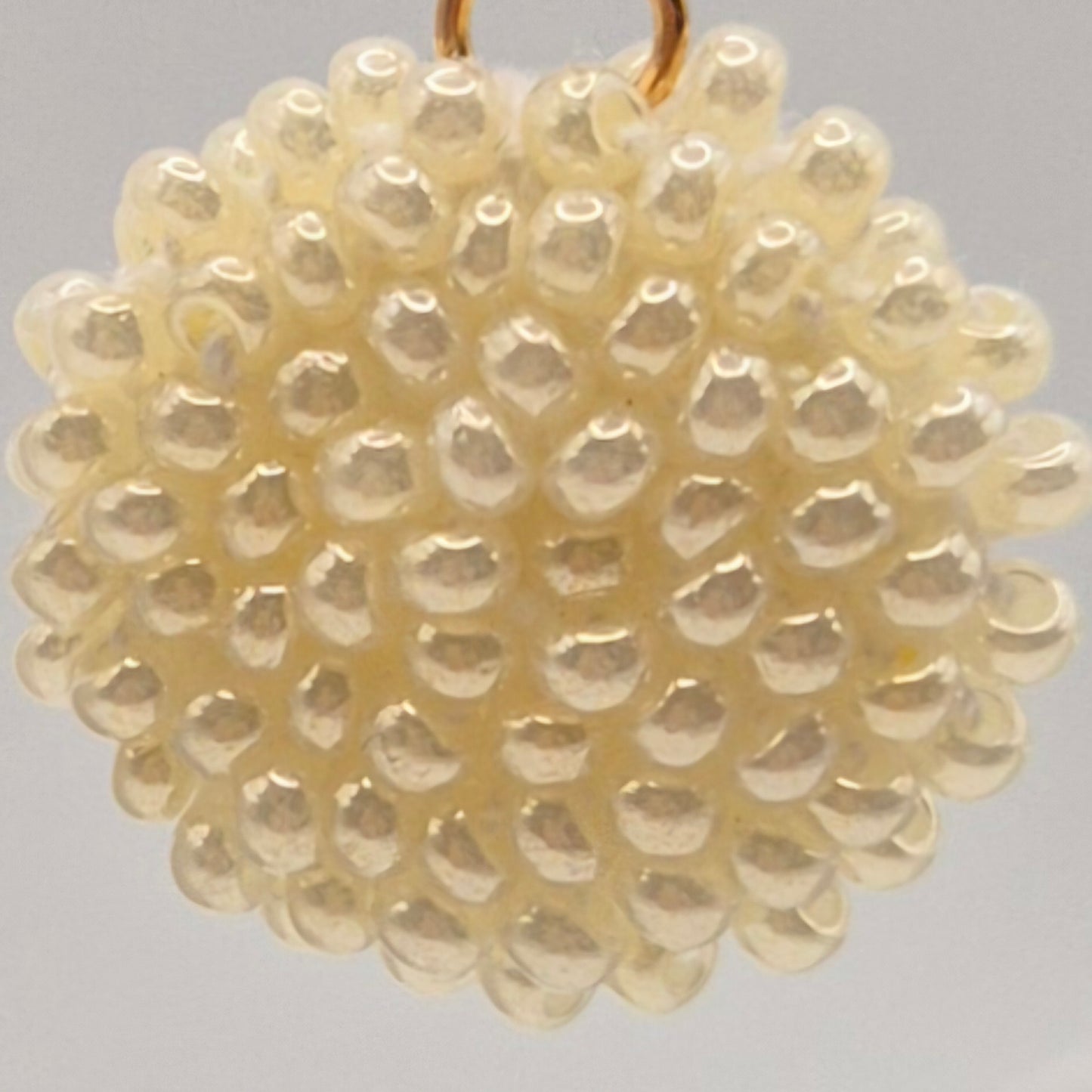 Kette LINNSI - Linse 32 mm | vergoldet | Perlen 3mm