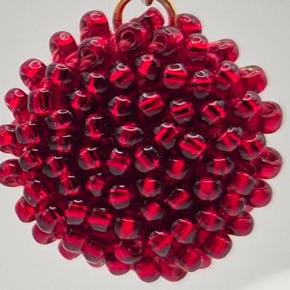 Kette LINNSI - Linse 32 mm | vergoldet | Perlen 3mm