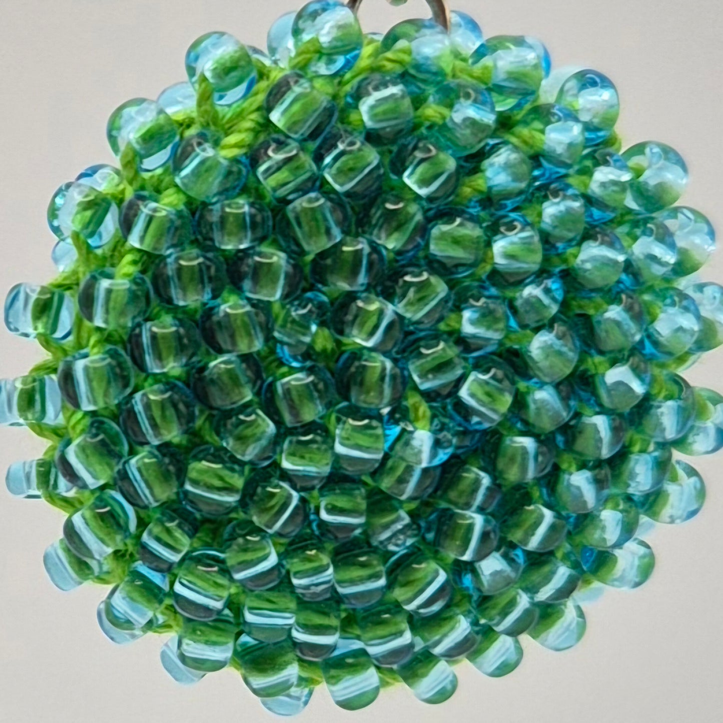 Kette LINNSI - Linse 32 mm | vergoldet | Perlen 3mm