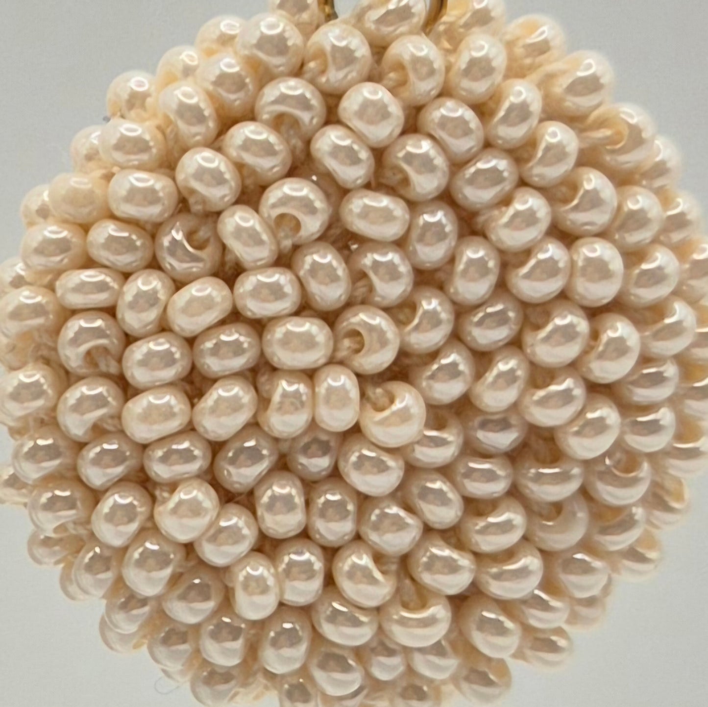 Kette LINNSI - Linse 32 mm | vergoldet | Perlen 3mm